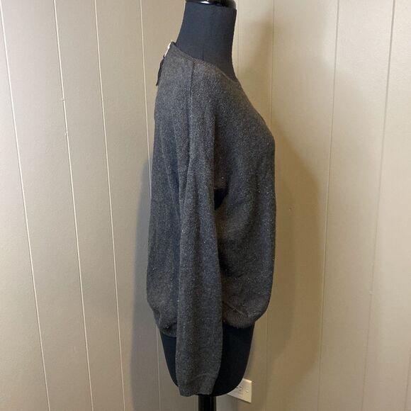 H&M Small Sweater Back 1/4 Zipper Ribbed Hems - Picture 3 of 6
